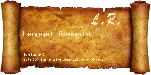 Lengyel Romuald névjegykártya